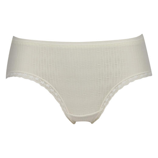 都市丽人时尚系列薄透丝滑蕾丝三角中叉女士内裤LK231N 商品图3