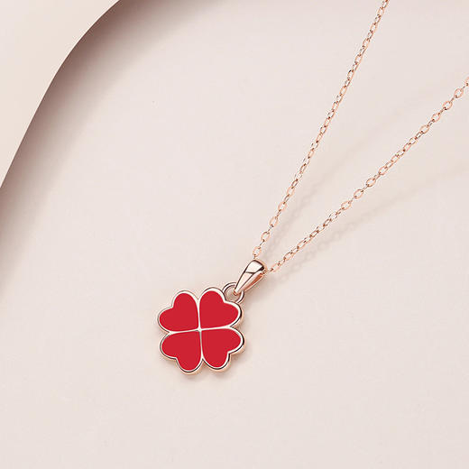 子佩集【温感四叶】S925银四叶草项链可变色【JHY-N000462M】 商品图3