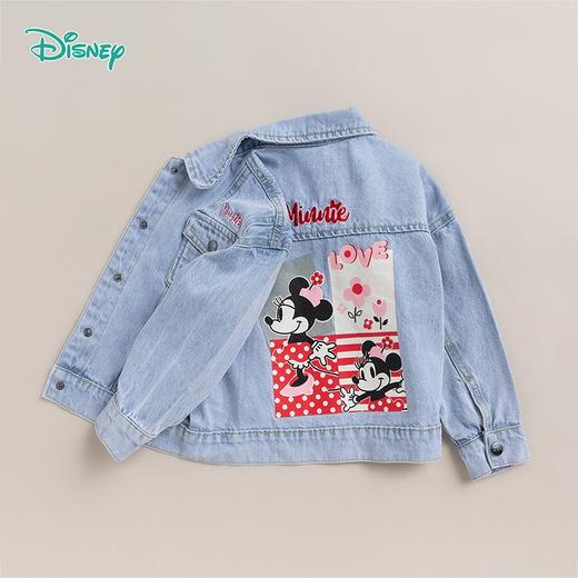 迪士尼春季新品米奇牛仔外套女宝印花上衣 商品图4