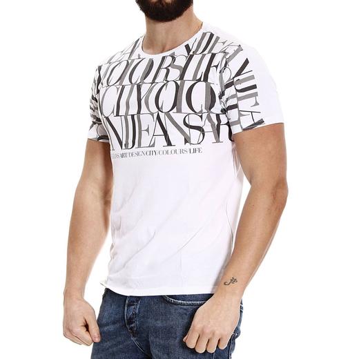 AJ 春夏新款 正面双色字母 圆领短袖T恤 Z-8673 商品图1