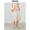 VIMAGE纬漫纪夏季新款时尚复古油墨印花半身裙女裙V1706313 商品缩略图2