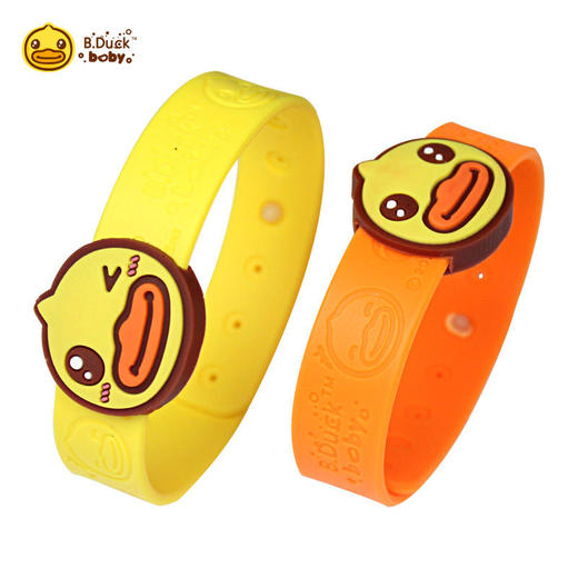 B.Duck小黄鸭驱蚊手环婴儿童成人孕妇2条装植物长效户外随身驱蚊 商品图1