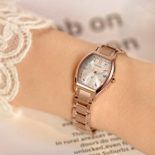 西铁城(citizen)光动能电波女表xC系列时尚舒博钛ES9354-69B 商品图6