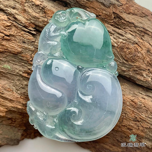 派瑞翡翠 翡翠挂件 糯冰种 飘花 商品图3