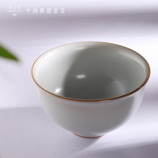 问鼎汝瓷复刻款月白花鼓碗 商品图1