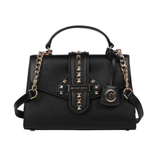 193599028453 迈克高仕MICHAEL KORS迈克高仕  Bleecker 小号铆钉翻盖手提包 规格： 26 x 10 x 18 cm 商品图1