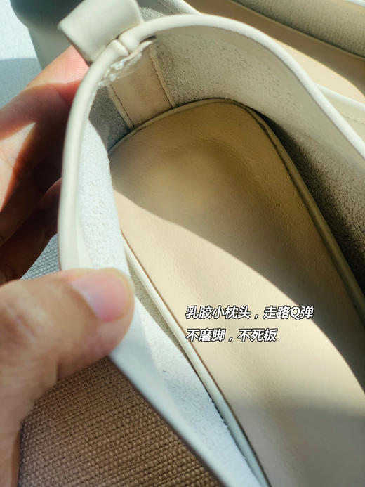 【百图lulu定制】【芭蕾舞者】蝴蝶单鞋  浅口 方圆头中跟鞋 进口超纤皮质 柔软轻便 商品图9