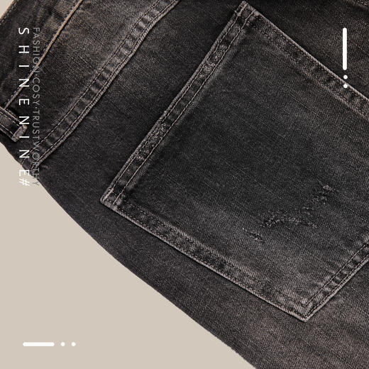 1N1180D破损直筒牛仔裤 商品图5
