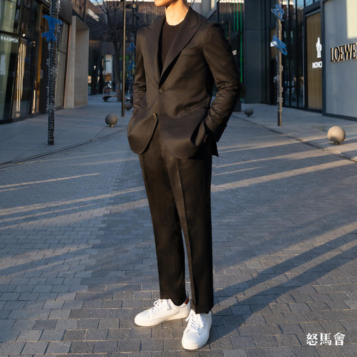 Vitale Barberis Canonico Perennial Super 110’s 澳洲美丽诺羊毛黑色全麻衬套装 商品图5