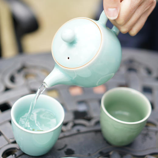 【众筹结束】张晞青瓷作品 宋韵“青绿山水茶席” 商品图3