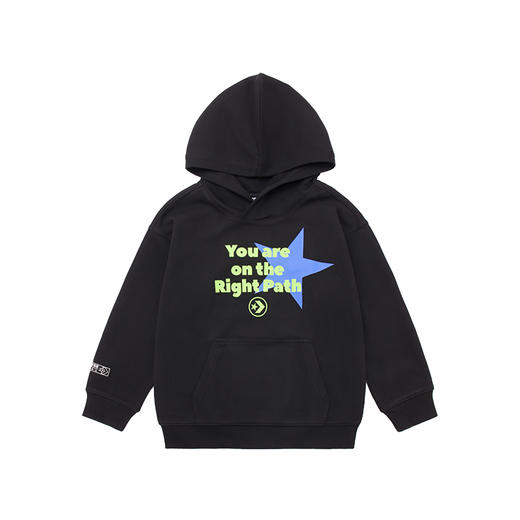 Converse匡威童衣童衣春男女童纯棉星星印花线圈连帽卫衣CV2212113 商品图1