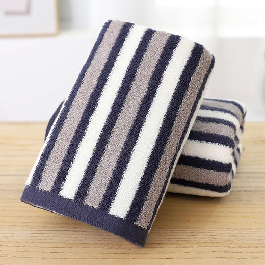 【彩条毛巾】彩条纹毛巾条纹毛巾全棉洗脸毛巾洗澡毛巾条纹款新品 商品图1