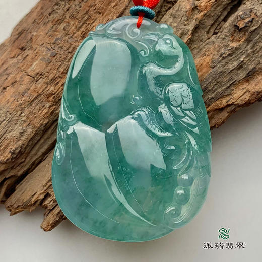派瑞翡翠 翡翠挂件 糯冰种 飘翠 商品图1