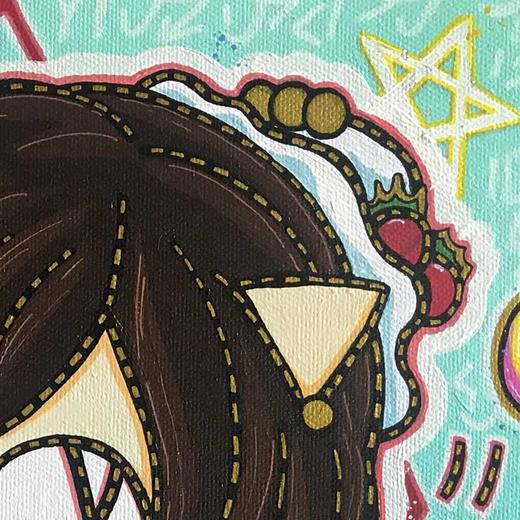 歪歪《pink love - 毛唯嘉》画芯 商品图2