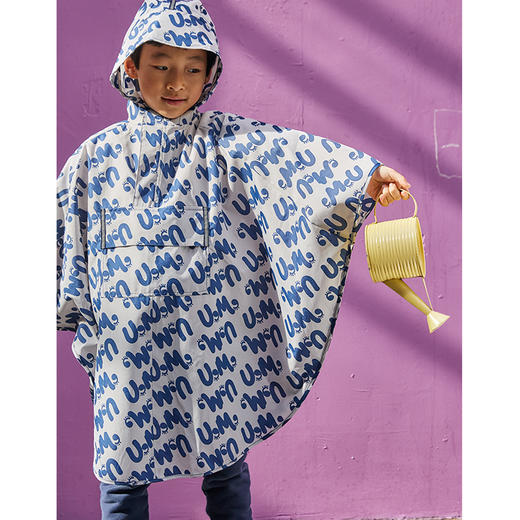 【代发】UzMz“我罩着你”亲子防泼水快干可折叠斗篷雨衣11 商品图5