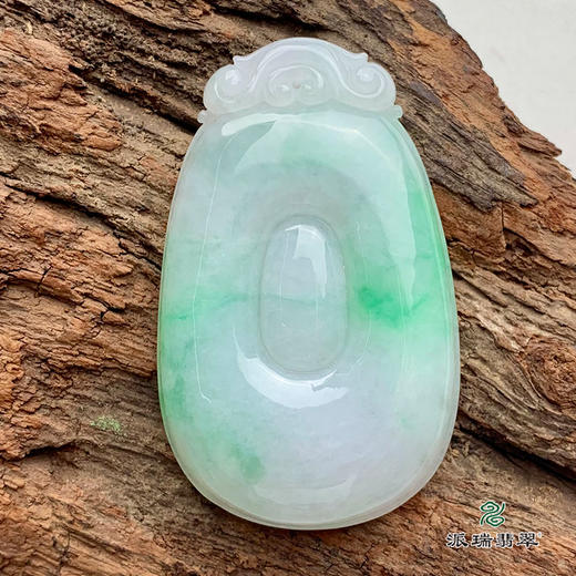 派瑞翡翠 翡翠挂件 糯种 飘翠 商品图3