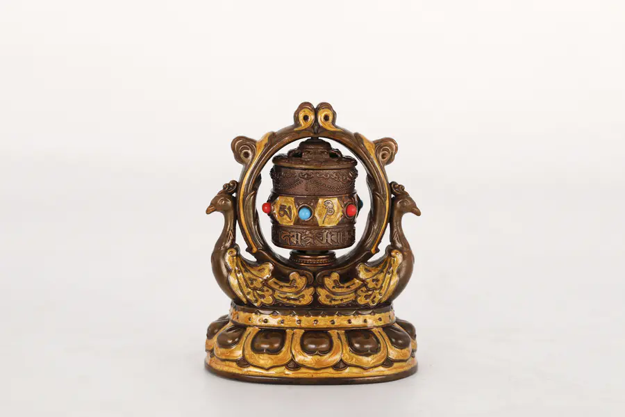 包铜车载太阳能转经轮