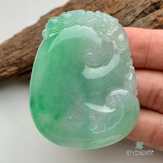 派瑞翡翠 翡翠挂件 糯冰种 飘翠 商品图2