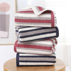 老米优品 / 家居好物！《日式无印彩条纹毛巾》全棉洗脸毛巾，洗澡毛巾，条纹毛巾！