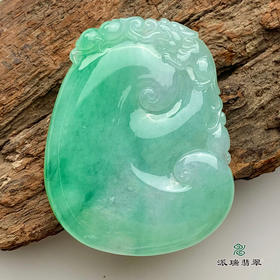 派瑞翡翠 翡翠挂件 糯冰种 飘翠