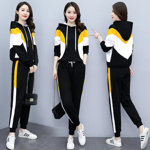 运动休闲套装女2022年春季新款时尚气质减龄两件套 HR-GJC6208 商品图3