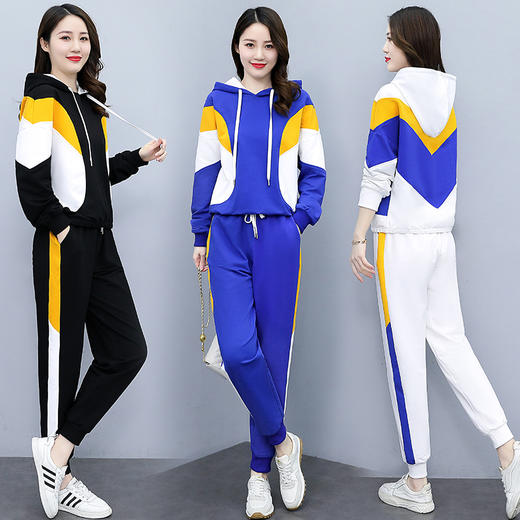 运动休闲套装女2022年春季新款时尚气质减龄两件套 HR-GJC6208 商品图0