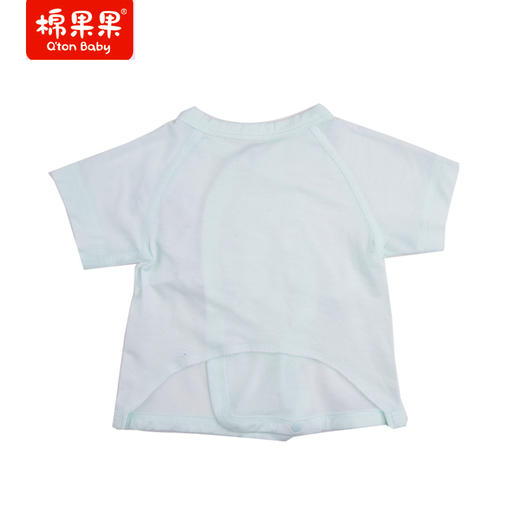 棉果果莫代尔上装短袖半背衣上装男女童新生儿透气舒适M201110422217 商品图1