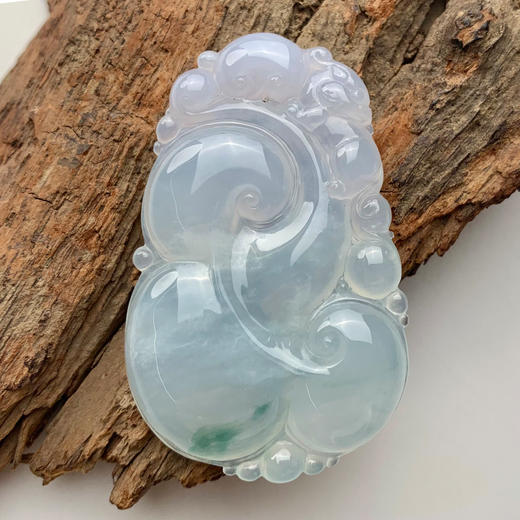 派瑞翡翠 翡翠挂件 糯冰种 飘翠 商品图0