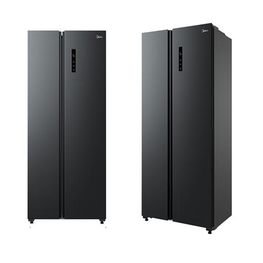 美的 对开门 BCD-556WKPM(Q) 炭灰-浮光 商品图0