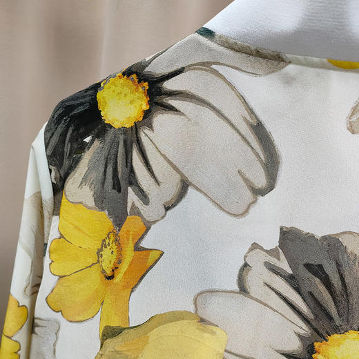 丁摩 真丝开衫休闲时尚防晒衣桑蚕丝外套空调衫Q122011-DS399 商品图4