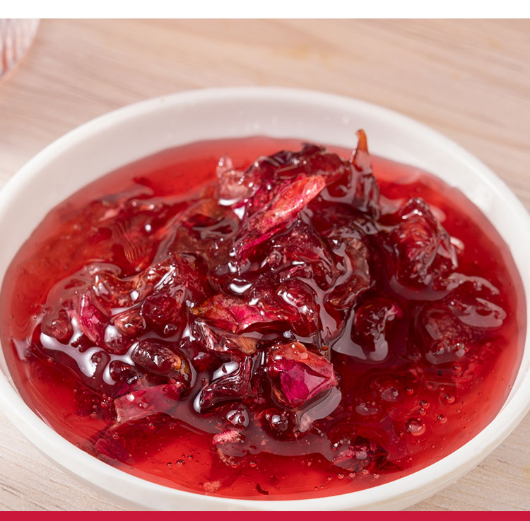 滇园蜜酿玫瑰酱400g2瓶云南特产蜂蜜鲜花酱冰粉配料馅料