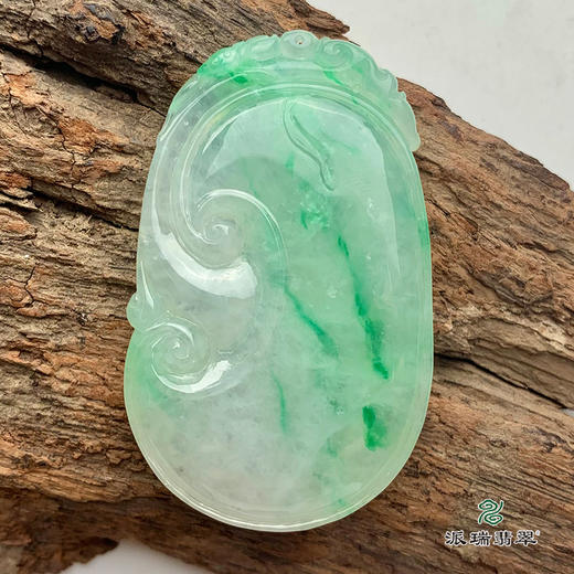 派瑞翡翠 翡翠挂件 糯冰种 飘翠 商品图4