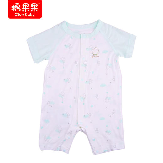 棉果果夏款莫代尔插肩对开短袖连体衣M201722422222 商品图1