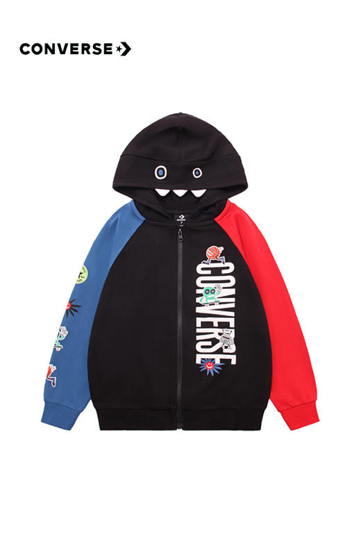 Converse匡威童衣童装春针织小怪兽连帽卫衣拉链开衫外套裤子CV2212128/CV2212133 商品图4