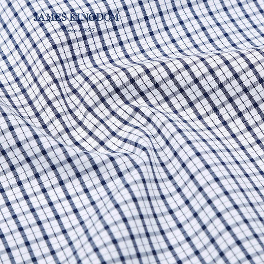 【专柜同款】占姆士jameskingdom男士格子衬衫中青年商务绅士衬衣 商品图5