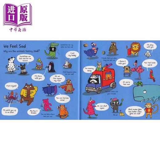 【中商原版】We Feel Happy 开心动物团 开心法则 Katie Abey 英文原版进口 儿童绘本 动物图画书 情绪认知 情感启蒙 2岁以上 商品图2