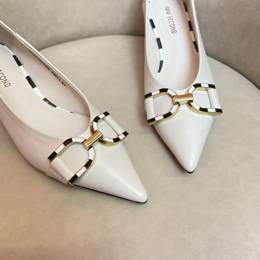 IUIU SECOND2022春季新款尖头细跟高跟鞋通勤时装鞋工作鞋 商品图4