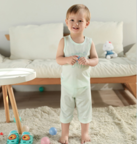 棉果果夏款莫代尔男女童七分裤M201201422239