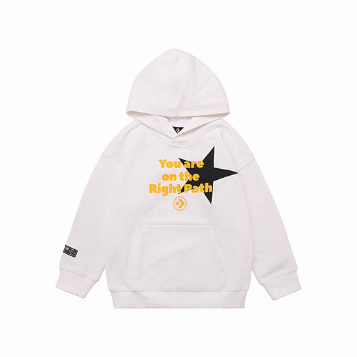 Converse匡威童衣童衣春男女童纯棉星星印花线圈连帽卫衣CV2212113 商品图3