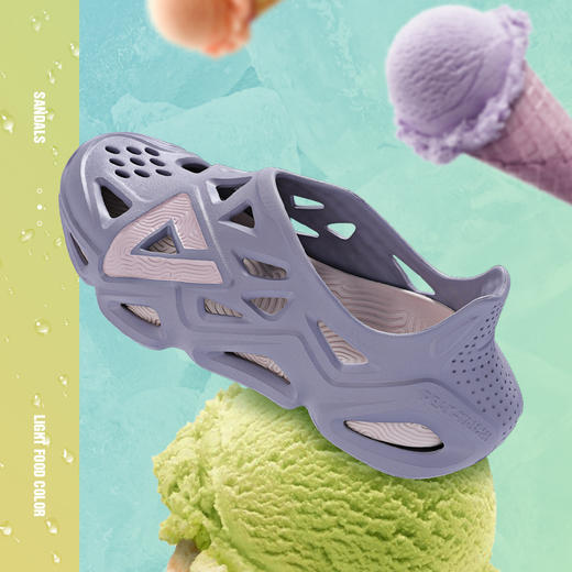 【明星同款】男女款情侣态极洞洞凉鞋ET22857L/ET22858L 商品图4