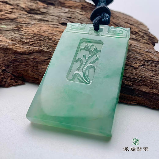 派瑞翡翠 翡翠挂件 糯冰种 飘翠 商品图2