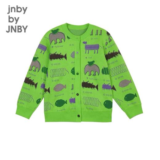 江南布衣童装2022春季男女单排扣针织开衫1M1391210 商品图1