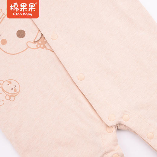 棉果果夏季彩棉男童女童短袖对开连体衣M201722122207 商品图2