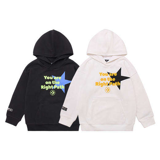 Converse匡威童衣童衣春男女童纯棉星星印花线圈连帽卫衣CV2212113 商品图0