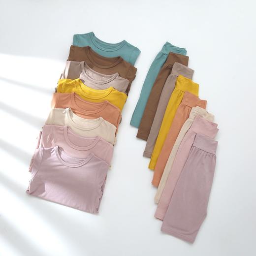 【高腰护肚 丝滑冰感 柔软透气】婴儿连体衣2022夏季新款莫代尔童装宝宝爬服哈衣 婴儿纯色家居服 商品图1