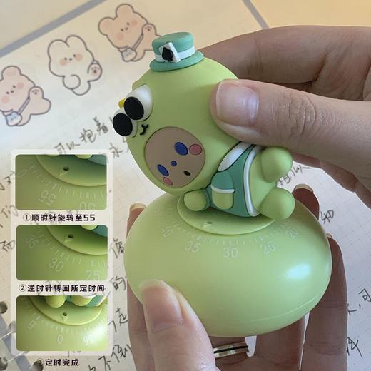 卡通计时器可爱少女心迷你闹钟定时器多功能学生自律提醒管理器 商品图4