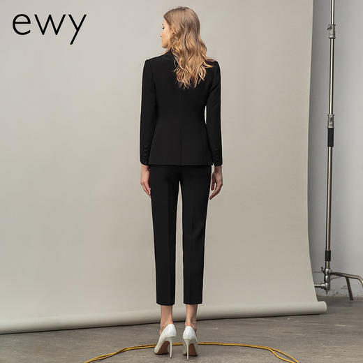 高端黑色西装外套女士修身气质售楼部工作服春新款西服套装工作服 商品图3