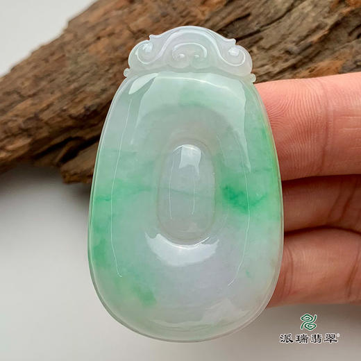 派瑞翡翠 翡翠挂件 糯种 飘翠 商品图2