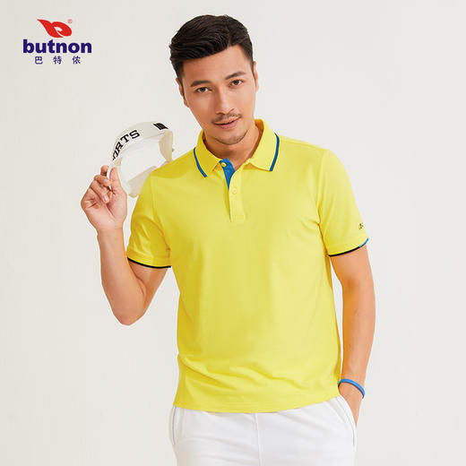 M2101巴特侬新款短袖t恤polo衫男短袖男士时尚透气纯色凉感 商品图1