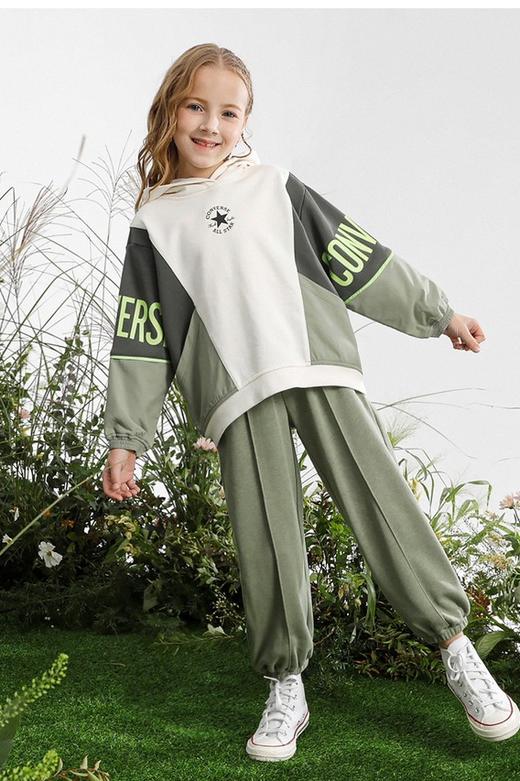 Converse匡威童衣春男女儿童舒适百搭针织衫连帽卫衣/裤子CV2212067/CV2212069 商品图0